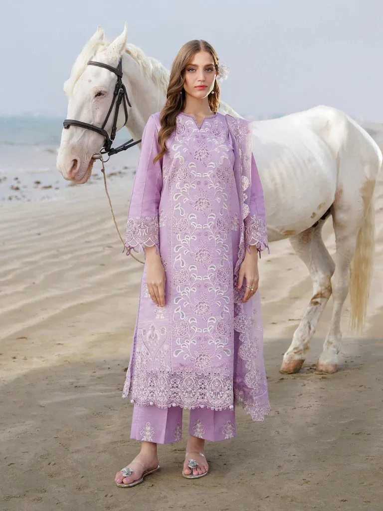 Aabyaan Saagar Luxury Festiv Lawn  ( Lilac )