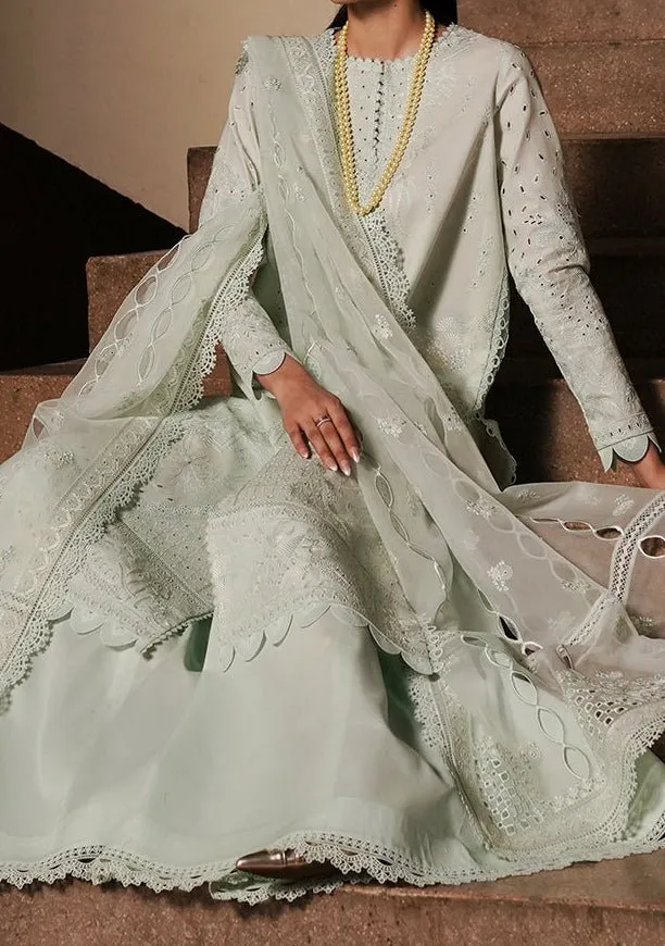 Afrozeh Celadon Pakistani Luxury Chikankari Lawn