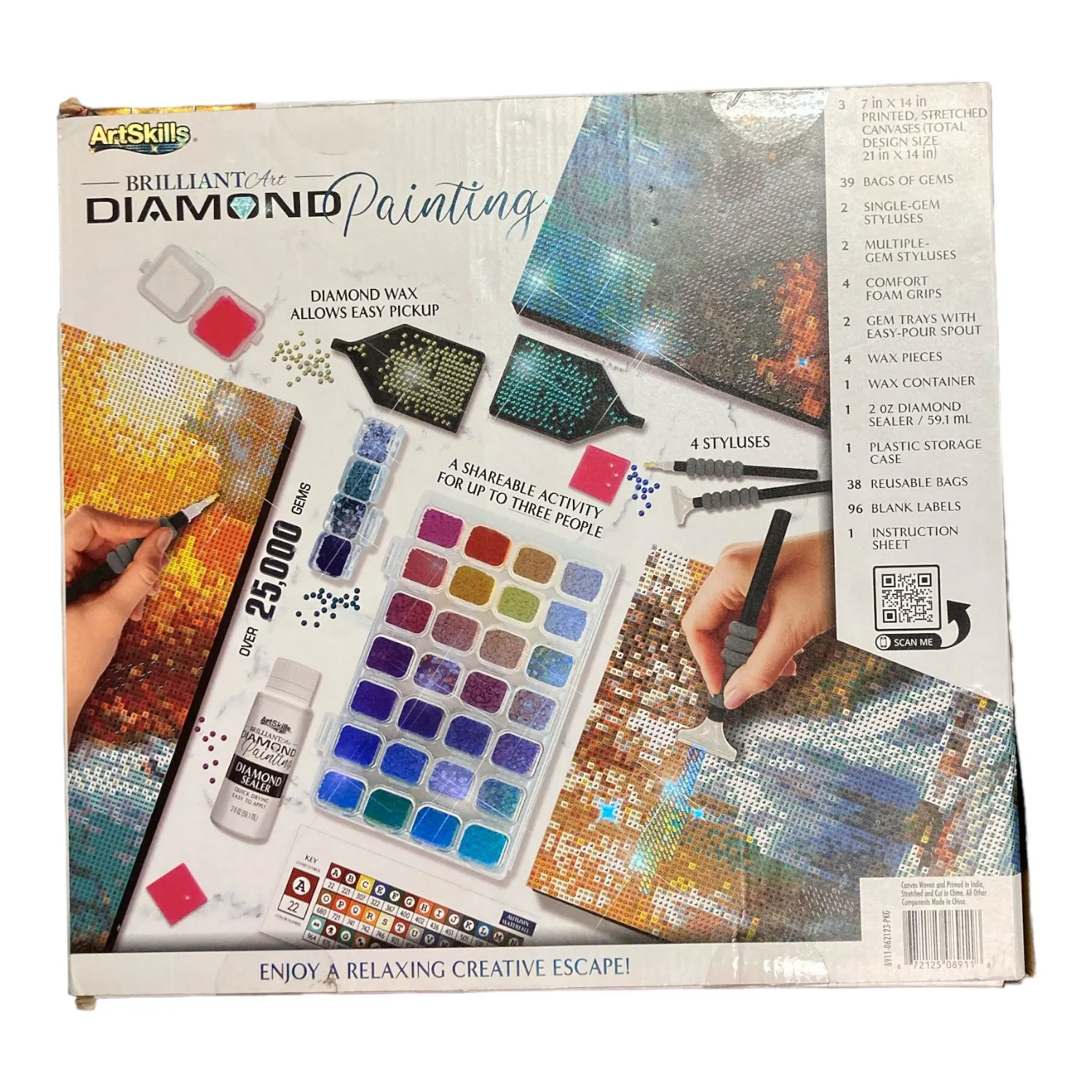 ArtSkills Brilliant Diamond Painting Kit - Autumn Waterfall Design for Stunning Home Decor