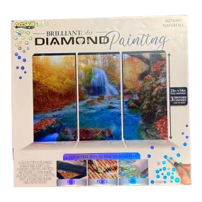 ArtSkills Brilliant Diamond Painting Kit - Autumn Waterfall Design for Stunning Home Decor