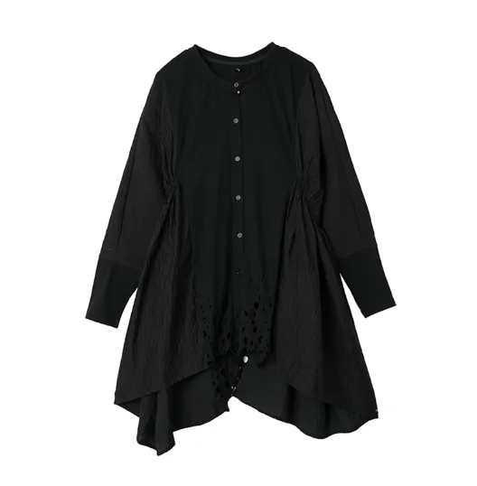 Asami Loose Long Sleeve Irregular Shirt