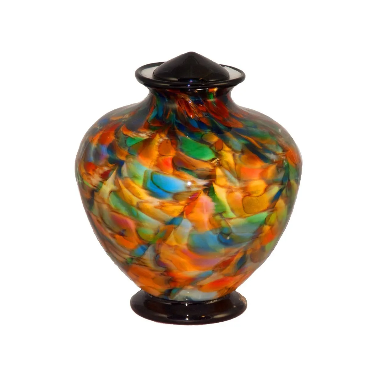 Autumn Greco Handblown Glass Urn