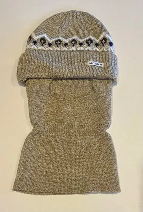 Autumn Headwear Mask Beanie - Oatmeal