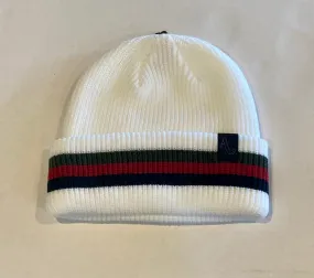 Autumn Headwear Simple Cuff Beanie - White