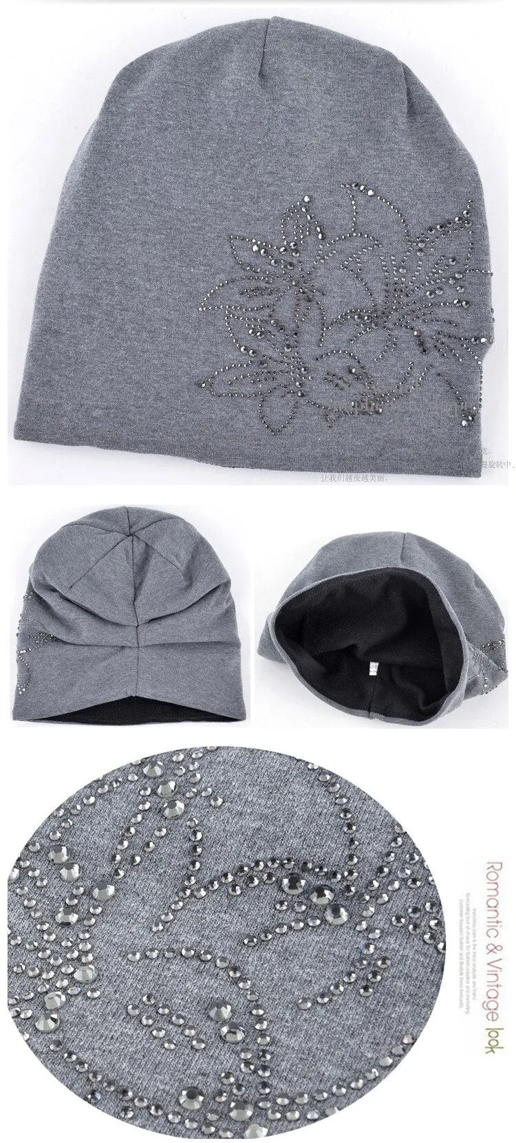 Autumn Winter Knitted Warm Beanies Skullies Cap for Women & Girls