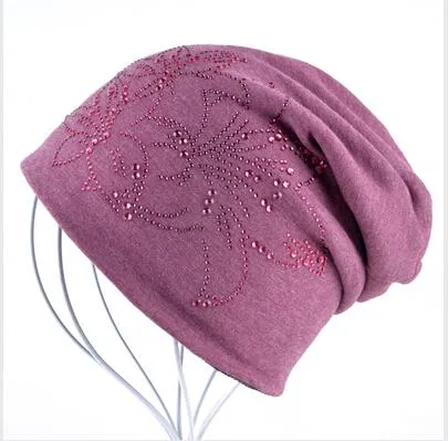 Autumn Winter Knitted Warm Beanies Skullies Cap for Women & Girls