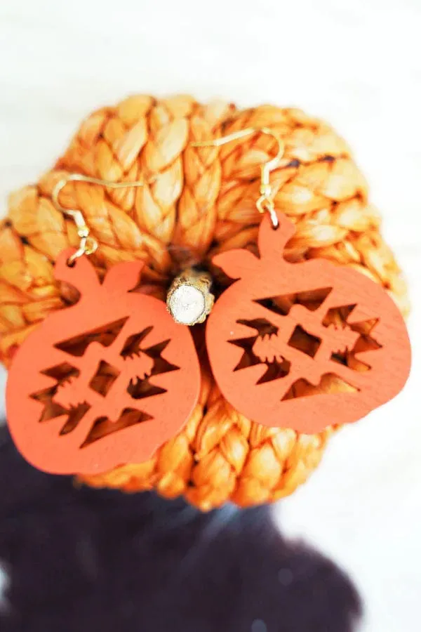 Aztec pumpkin earrings   Halloween /Fall