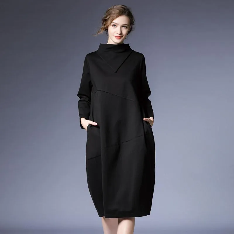 BABAKUD Spring Autumn Loose Long-Sleeved Women's Casual Dress