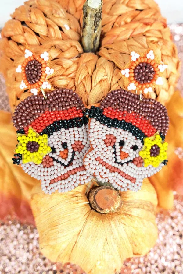 Beaded Halloween / FALL earrings