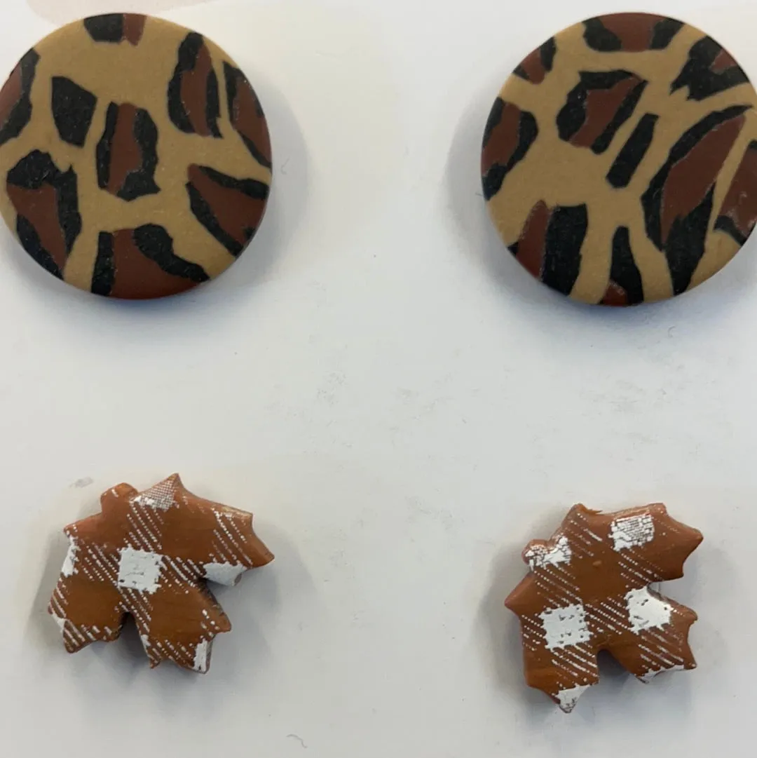 Birdie Fall Leopard Leave Minis