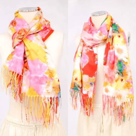 Boho Fall Scarves with Fringe