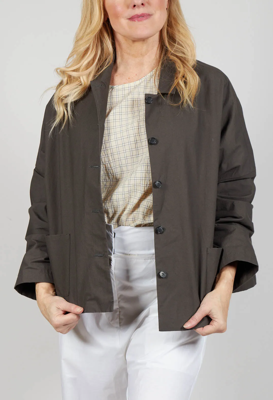 Boxy Jacket in Gray