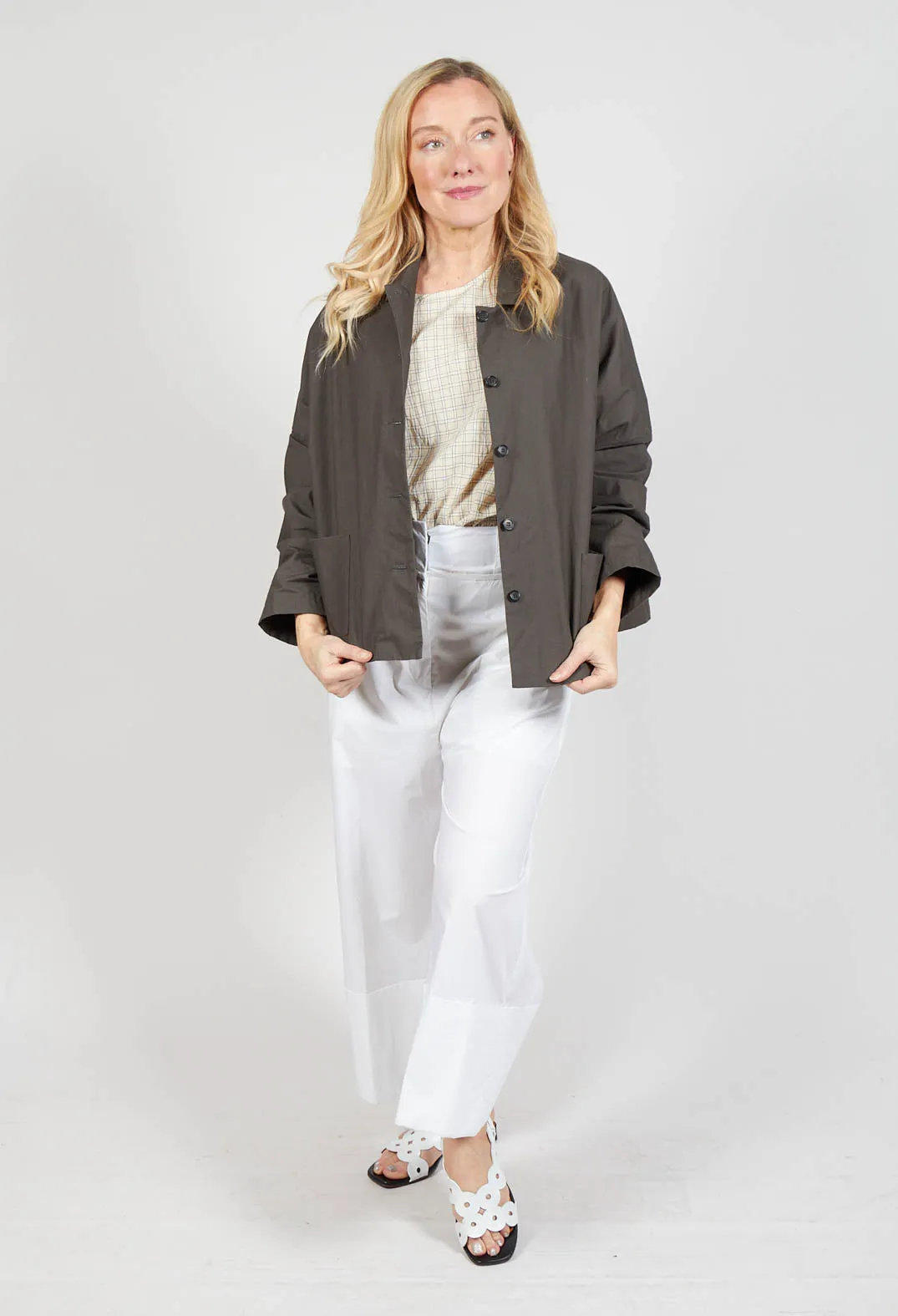 Boxy Jacket in Gray