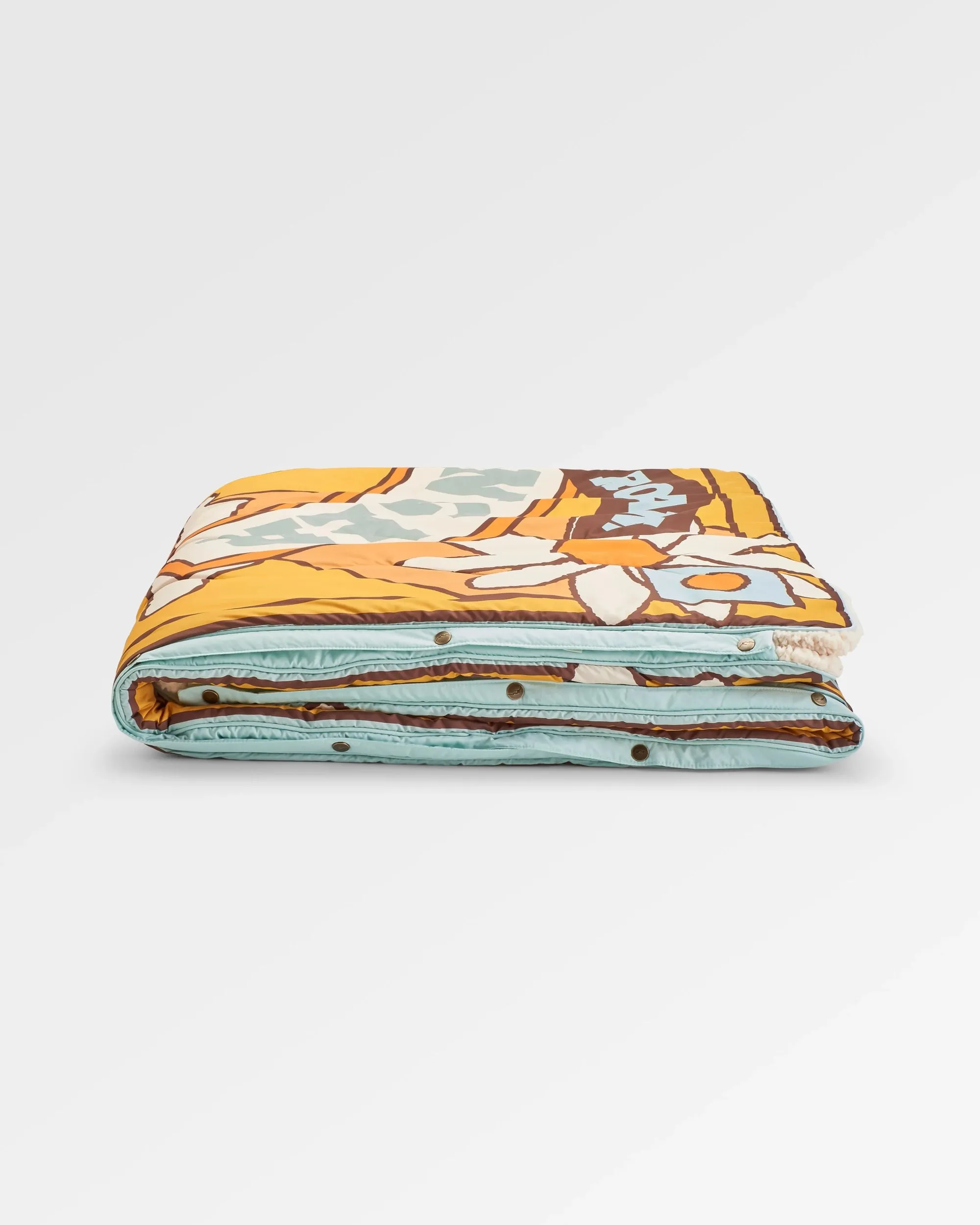 Cabin Recycled Sherpa Blanket - Seasonal Graphic/ Birch