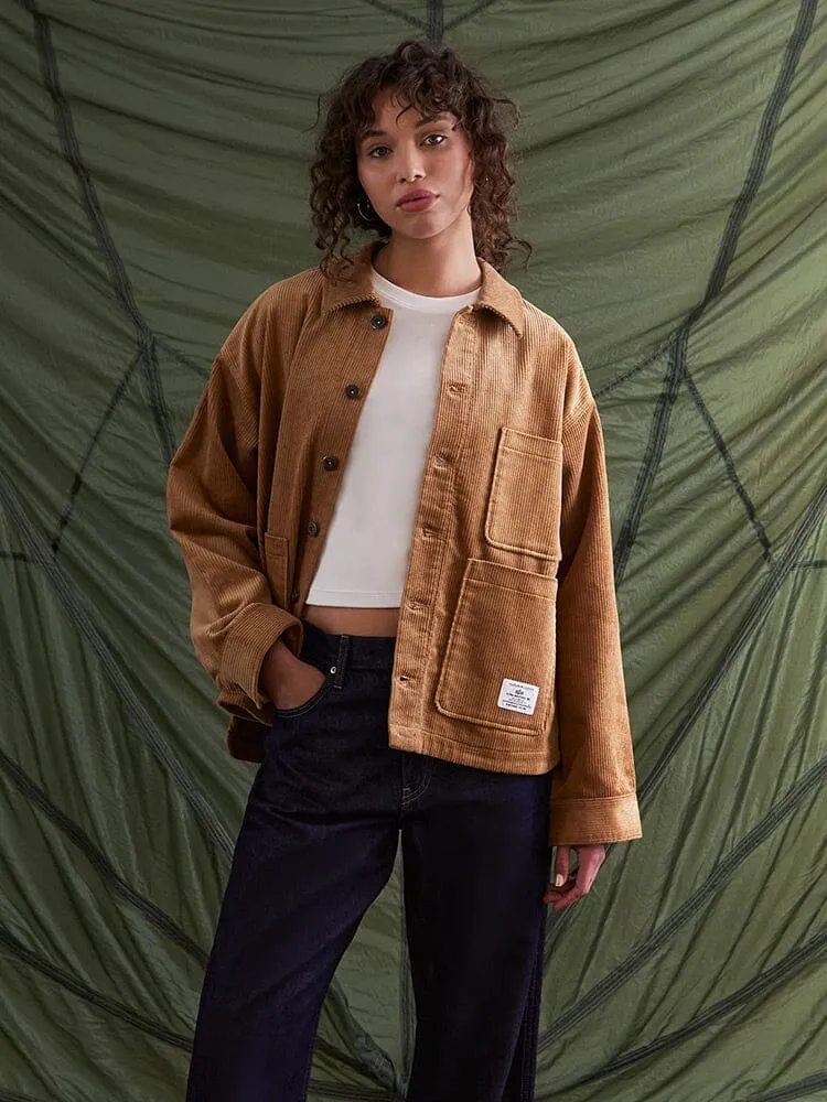 CORDUROY CHORE COAT W (SEASONAL)