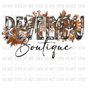 CUSTOMIZE** Fall Cowhide Branded Logo - PNG