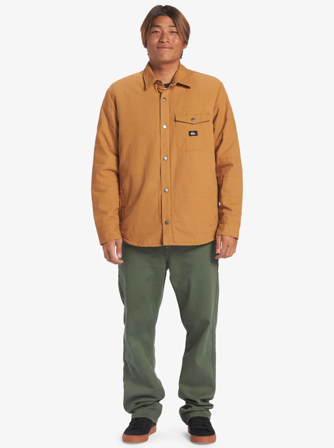 Downrail Upd Canvas Jacket - Bone Brown