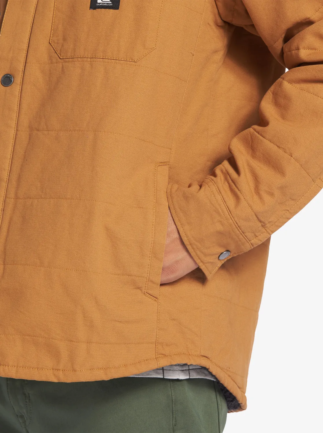 Downrail Upd Canvas Jacket - Bone Brown