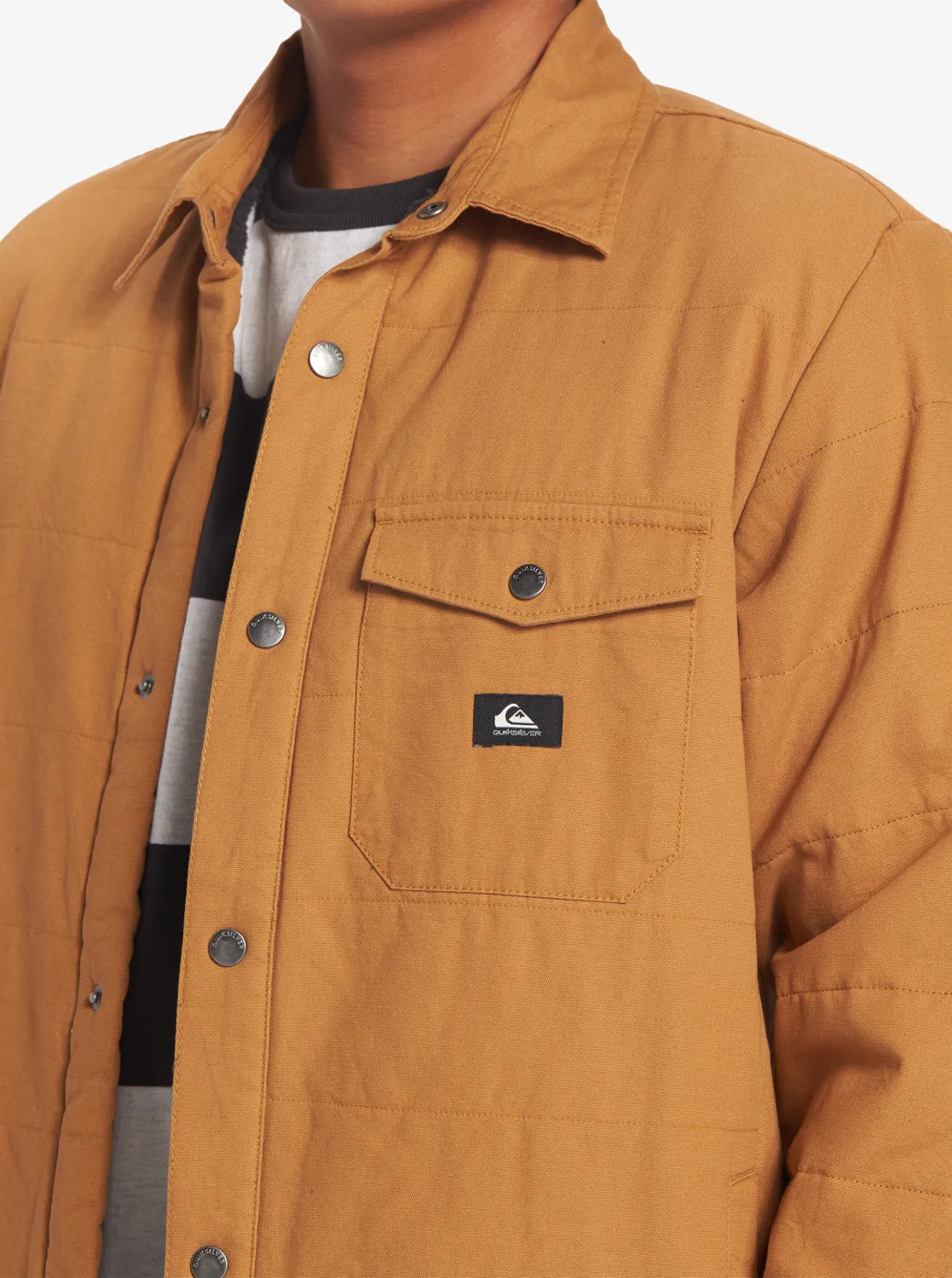 Downrail Upd Canvas Jacket - Bone Brown