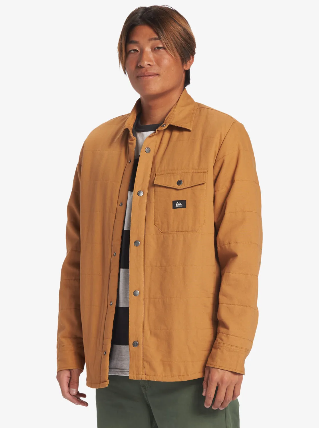 Downrail Upd Canvas Jacket - Bone Brown