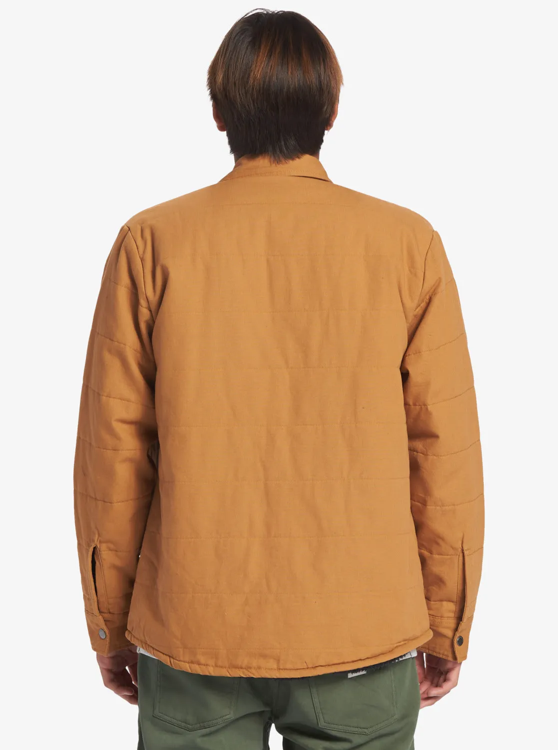 Downrail Upd Canvas Jacket - Bone Brown