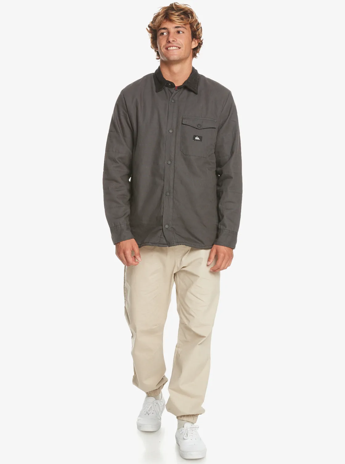 Downrail Upd Canvas Jacket - Tarmac