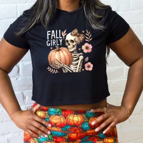 Fall Girly Cropped Tee