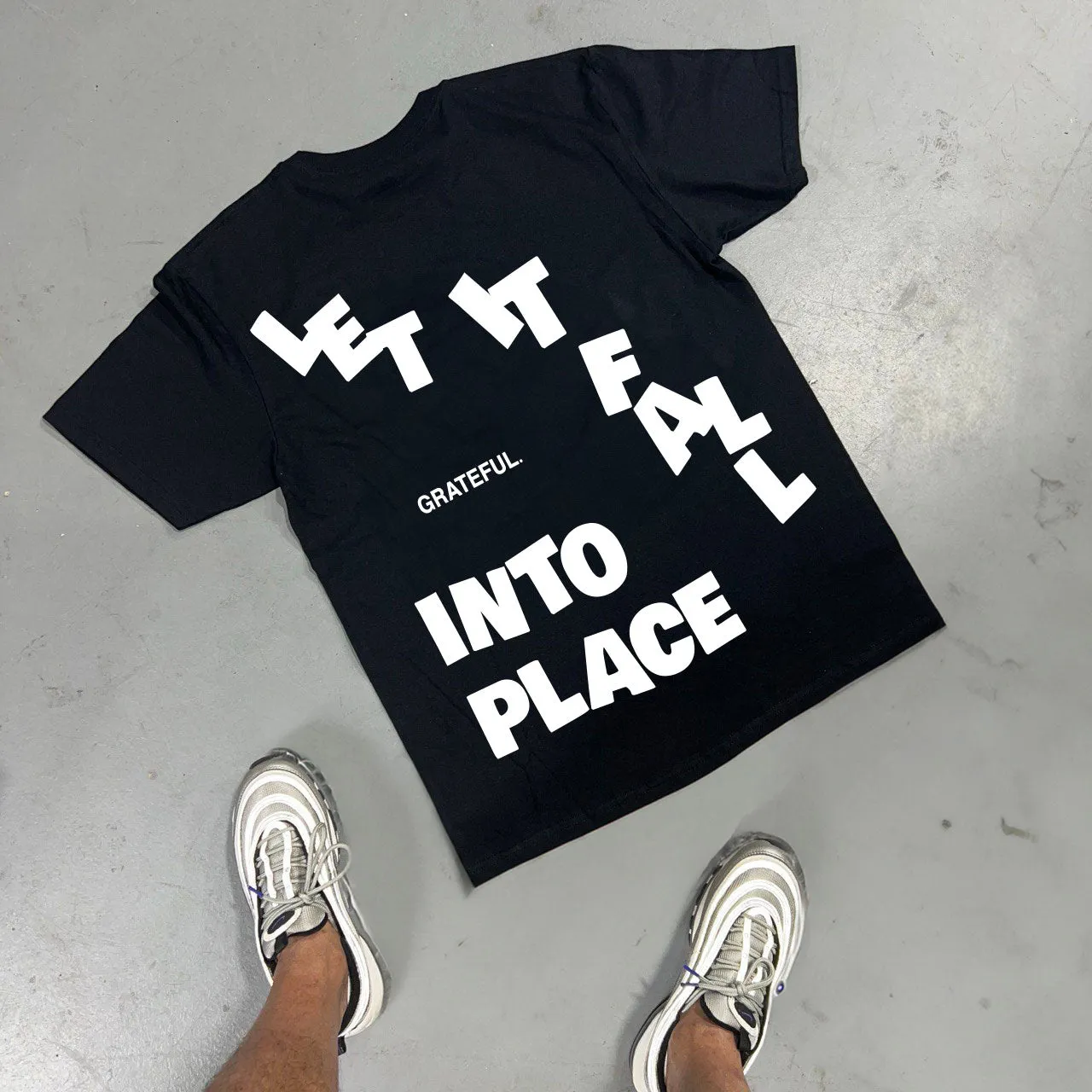 Fall Into Place Tee - Black