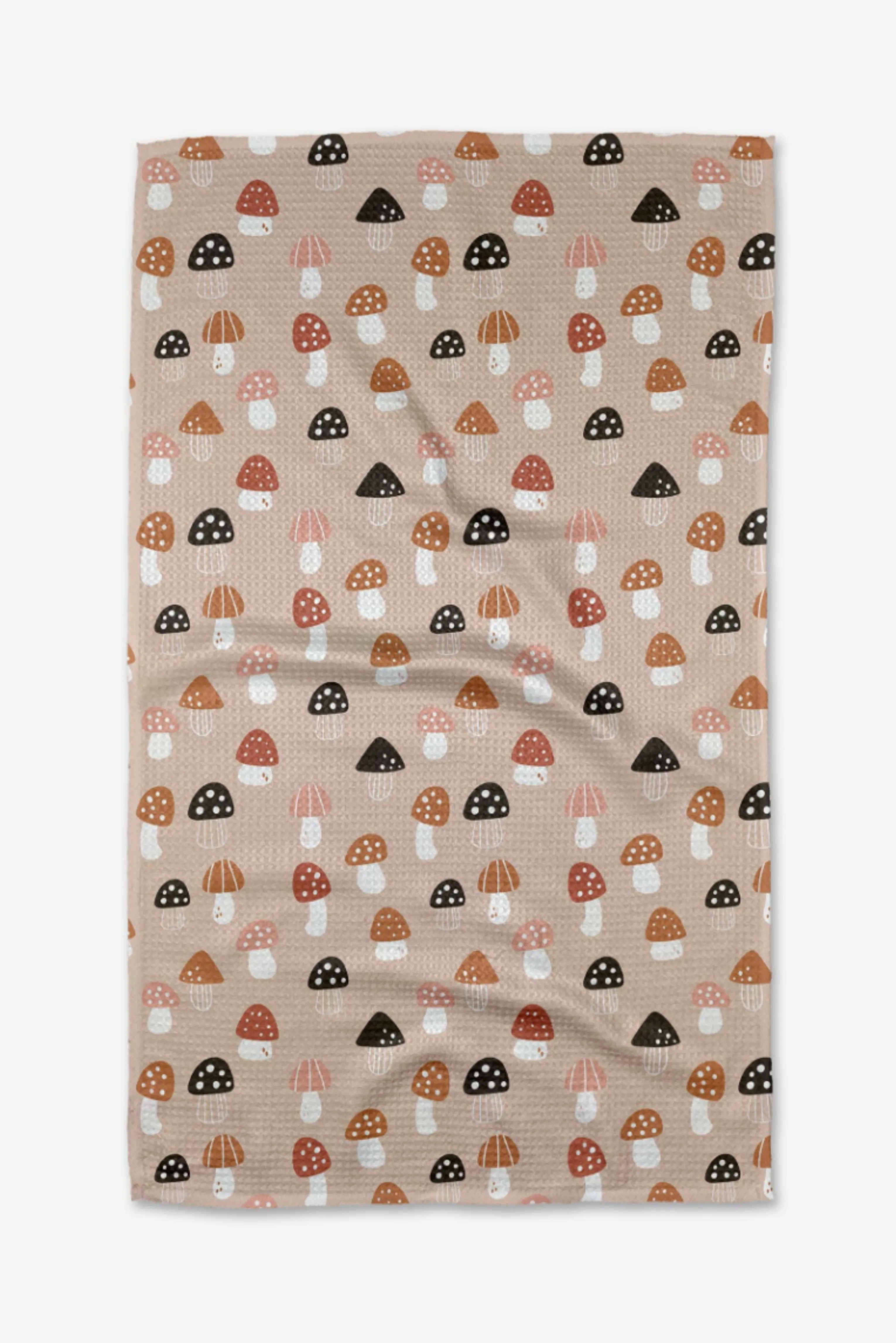 Fall Mushroom Harvest Tea Towel