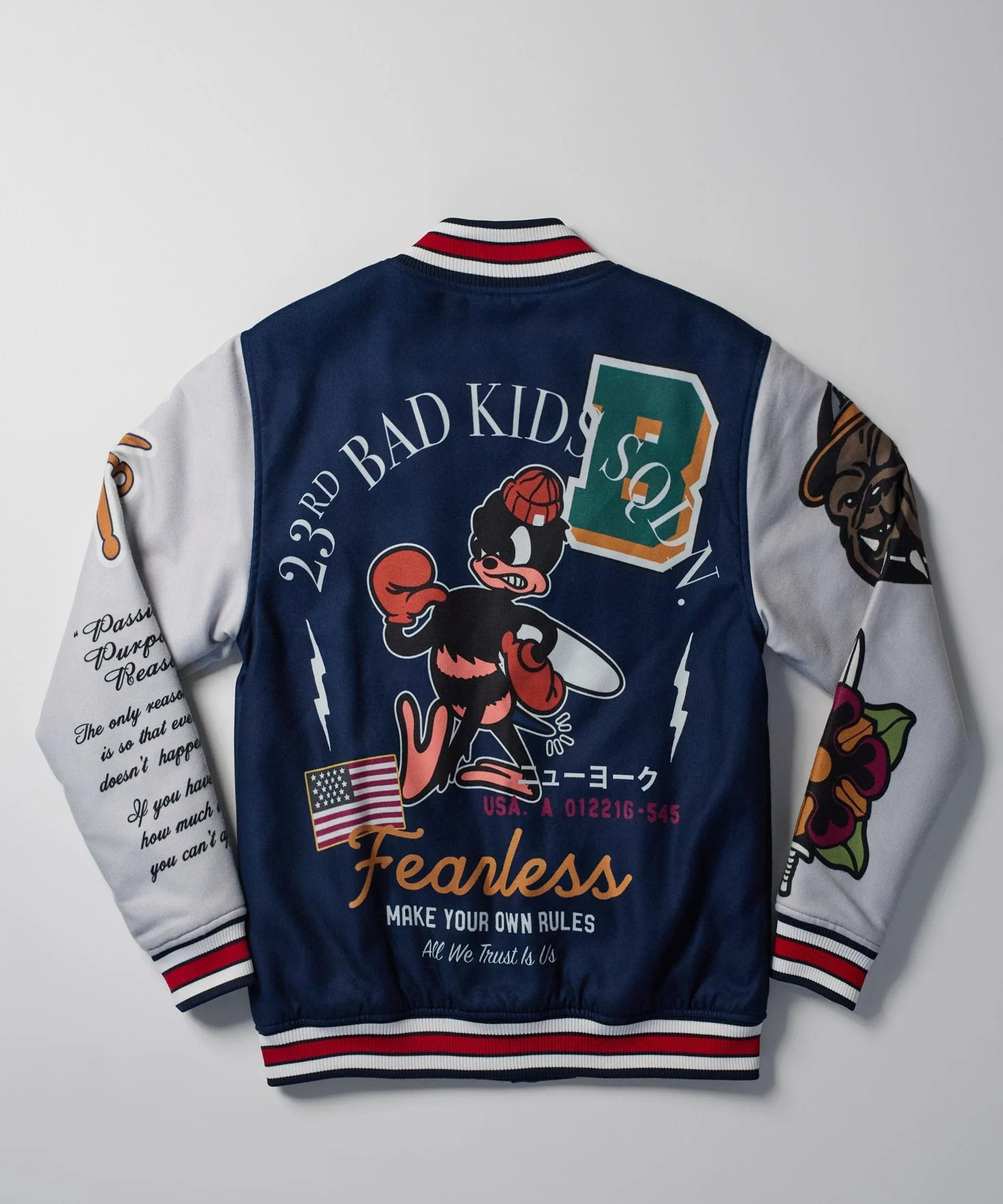 Fearless Varsity Jacket - Blue