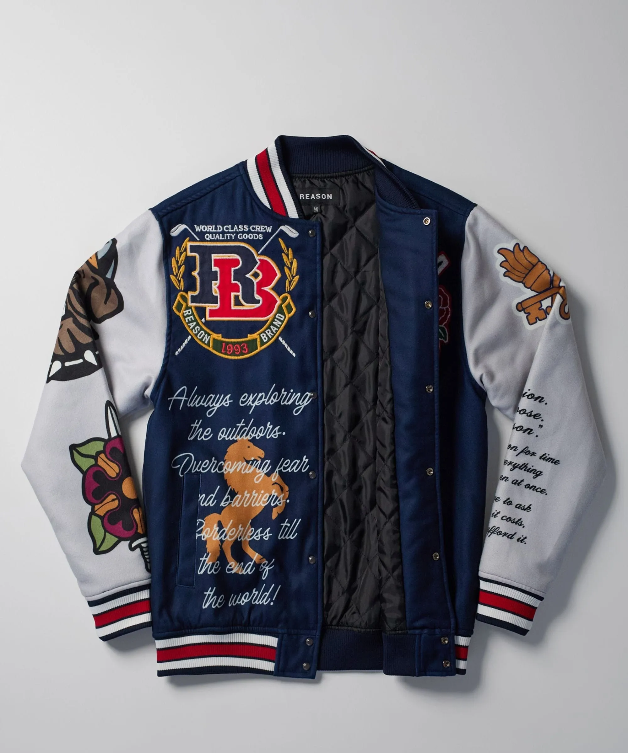 Fearless Varsity Jacket - Blue