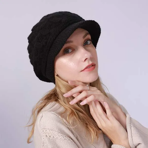 Fleece Warm Wool Beret 75851326C