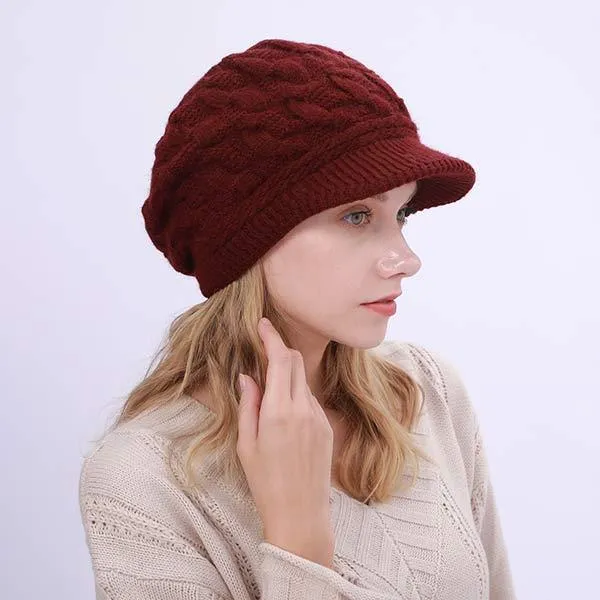 Fleece Warm Wool Beret 75851326C