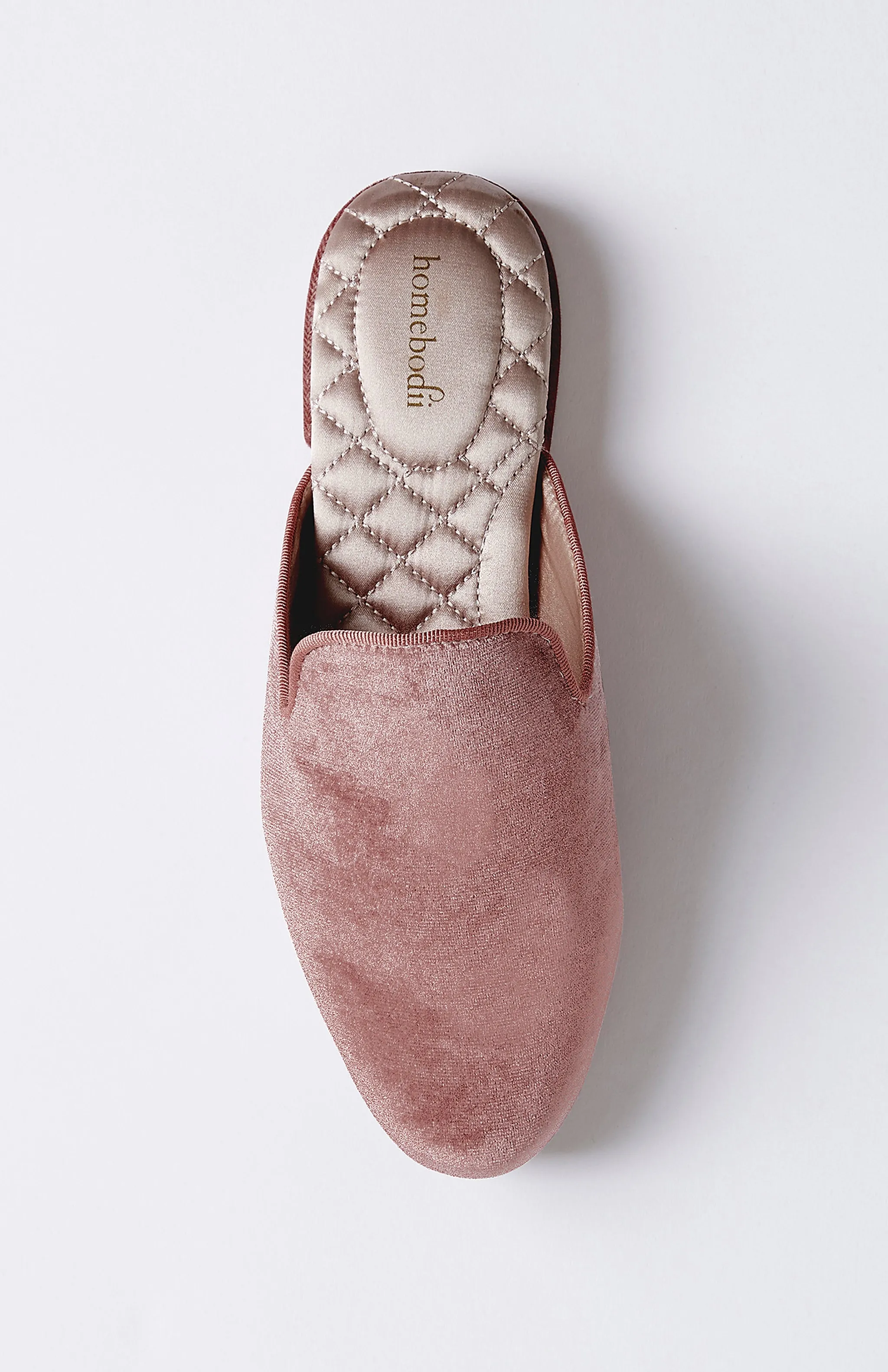 Florence Luxury Velvet Slipper - Dusty Rose