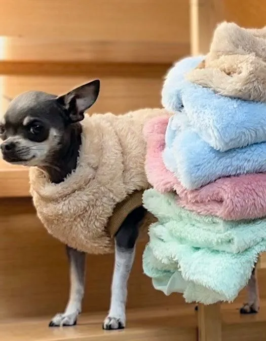 Fluffy Dog Sweater, soft, warm and comfortable