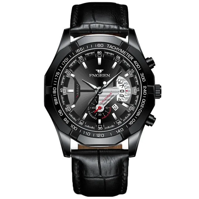 FNGEEN Luxury Quartz Sports Wristwatch