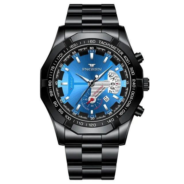 FNGEEN Luxury Quartz Sports Wristwatch