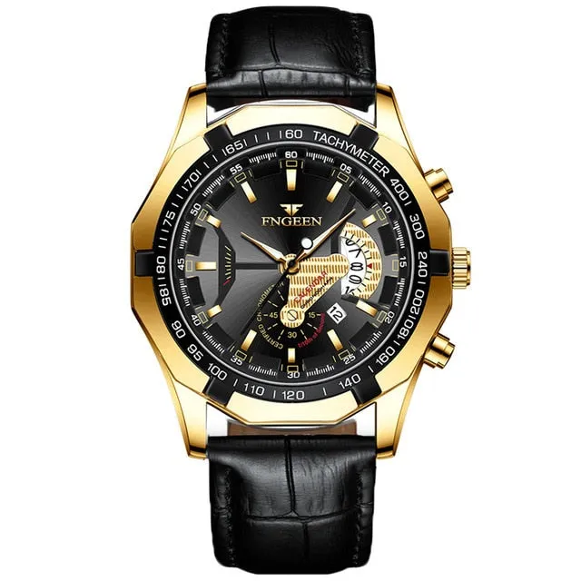 FNGEEN Luxury Quartz Sports Wristwatch