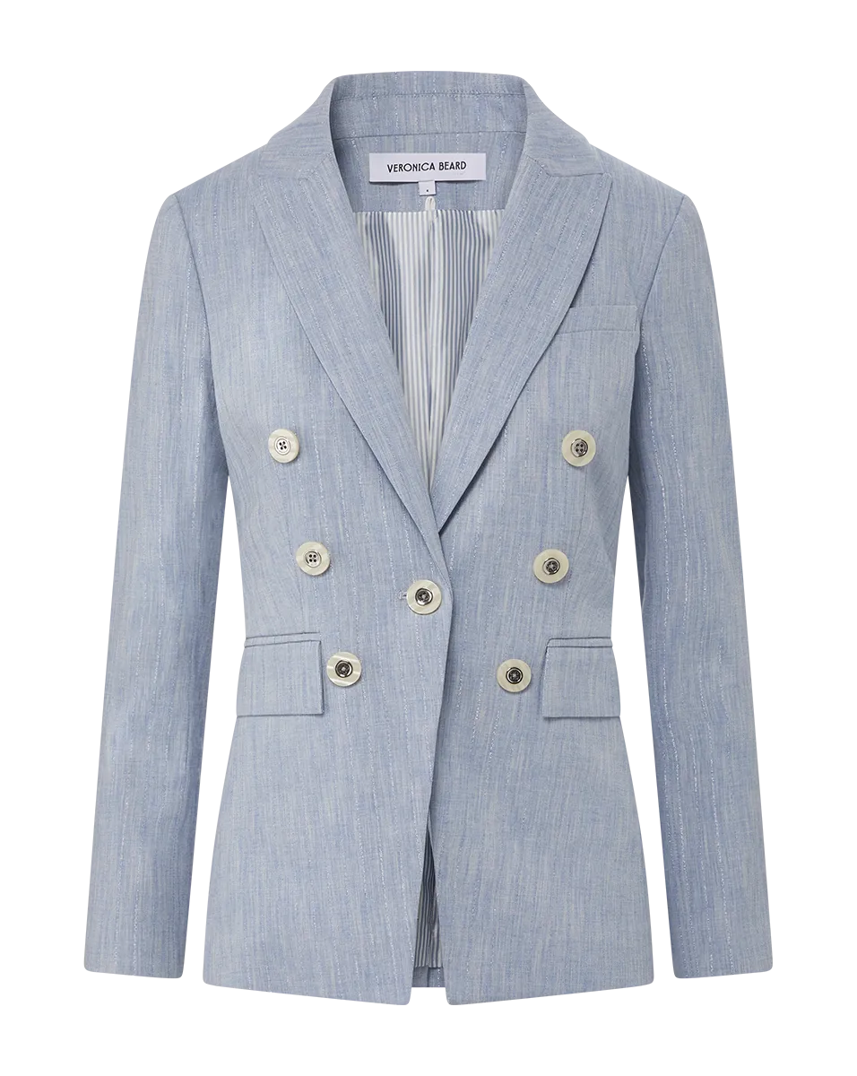 Gaya Metallic Pinstripe Dickey Jacket