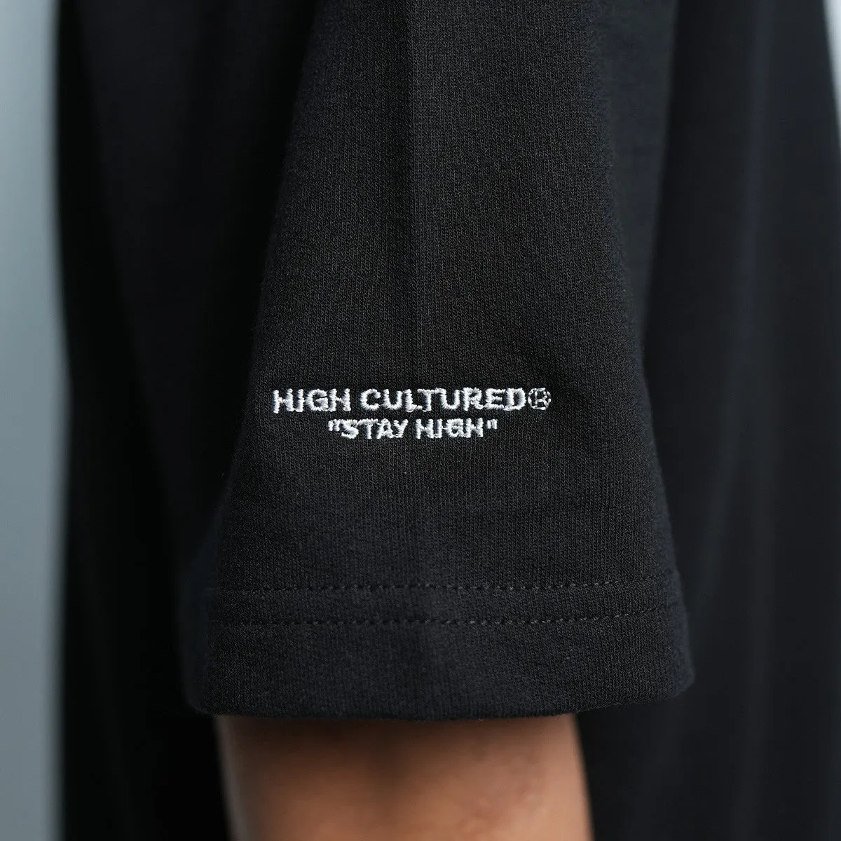 High Cultured Retro Chrome Logo Loose Tee - 1051