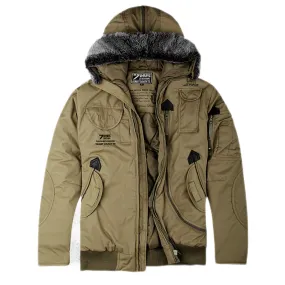 Hooded Flight Thicken Warm Men's Jacket