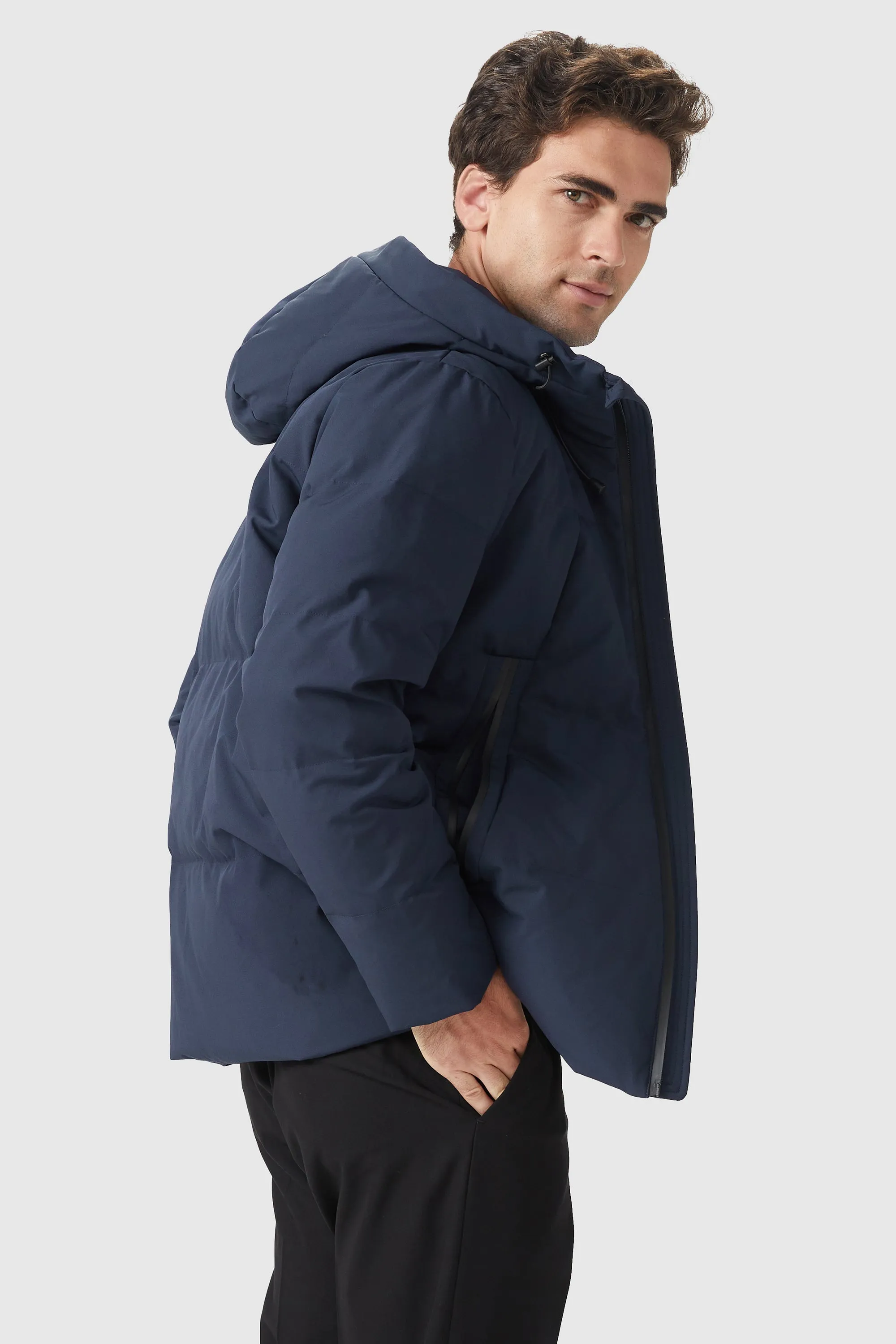 Insulated Warm Hooded Puffer Down Jacket