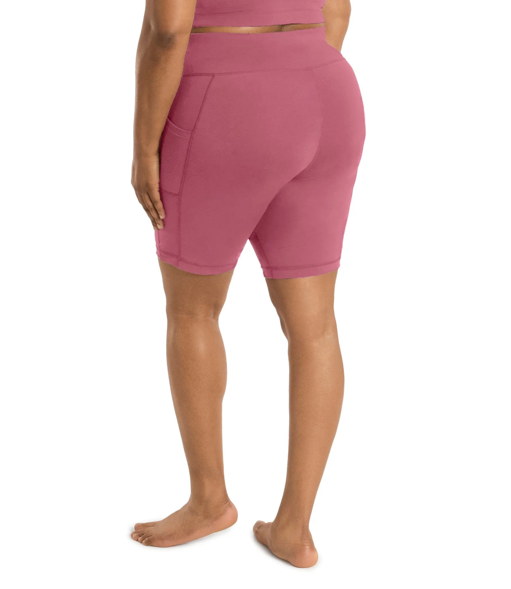 JunoStretch Side Pocket Short Warm Mauve - FINAL SALE