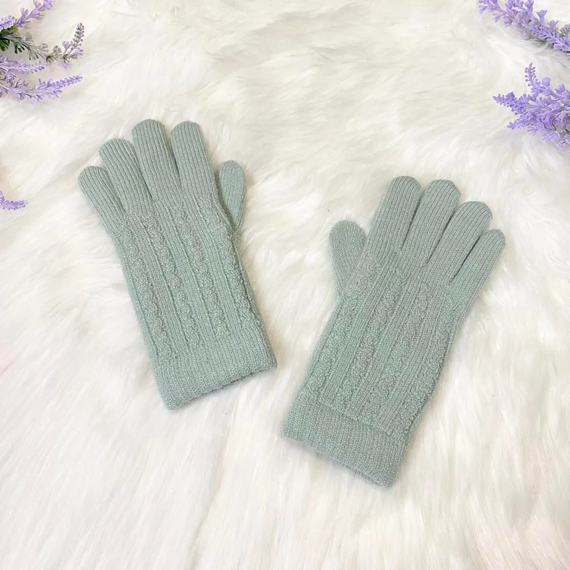 Knitted Winter Warm Women Teen Gloves/Mittens