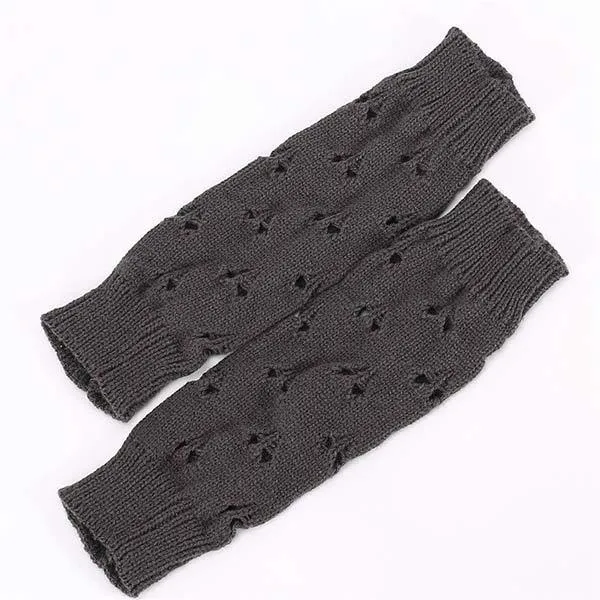 Knitted Wool Warm Open Toe Arm Sleeves 64027272C