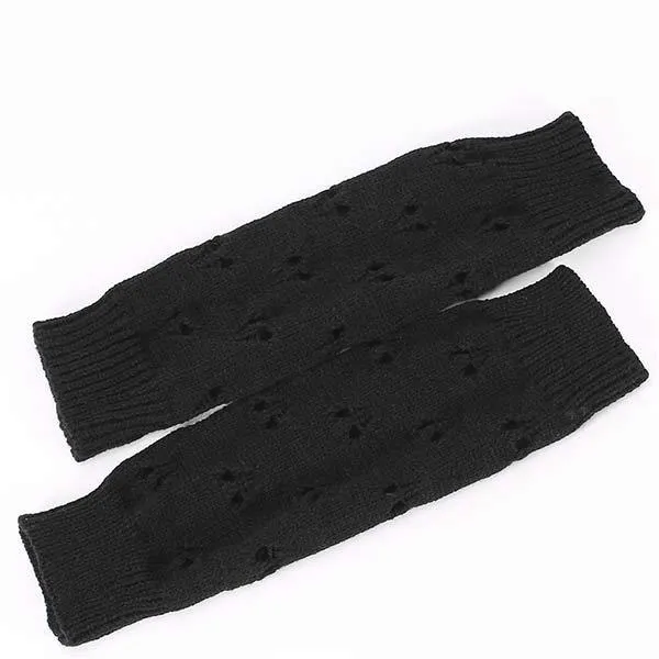 Knitted Wool Warm Open Toe Arm Sleeves 64027272C