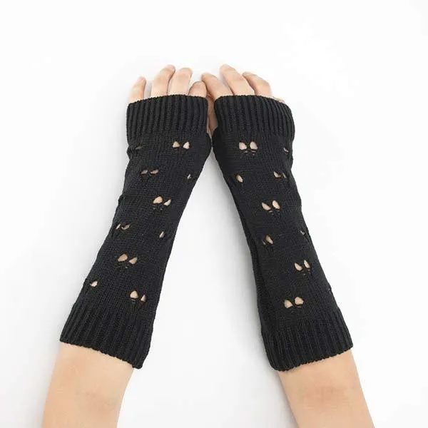 Knitted Wool Warm Open Toe Arm Sleeves 64027272C