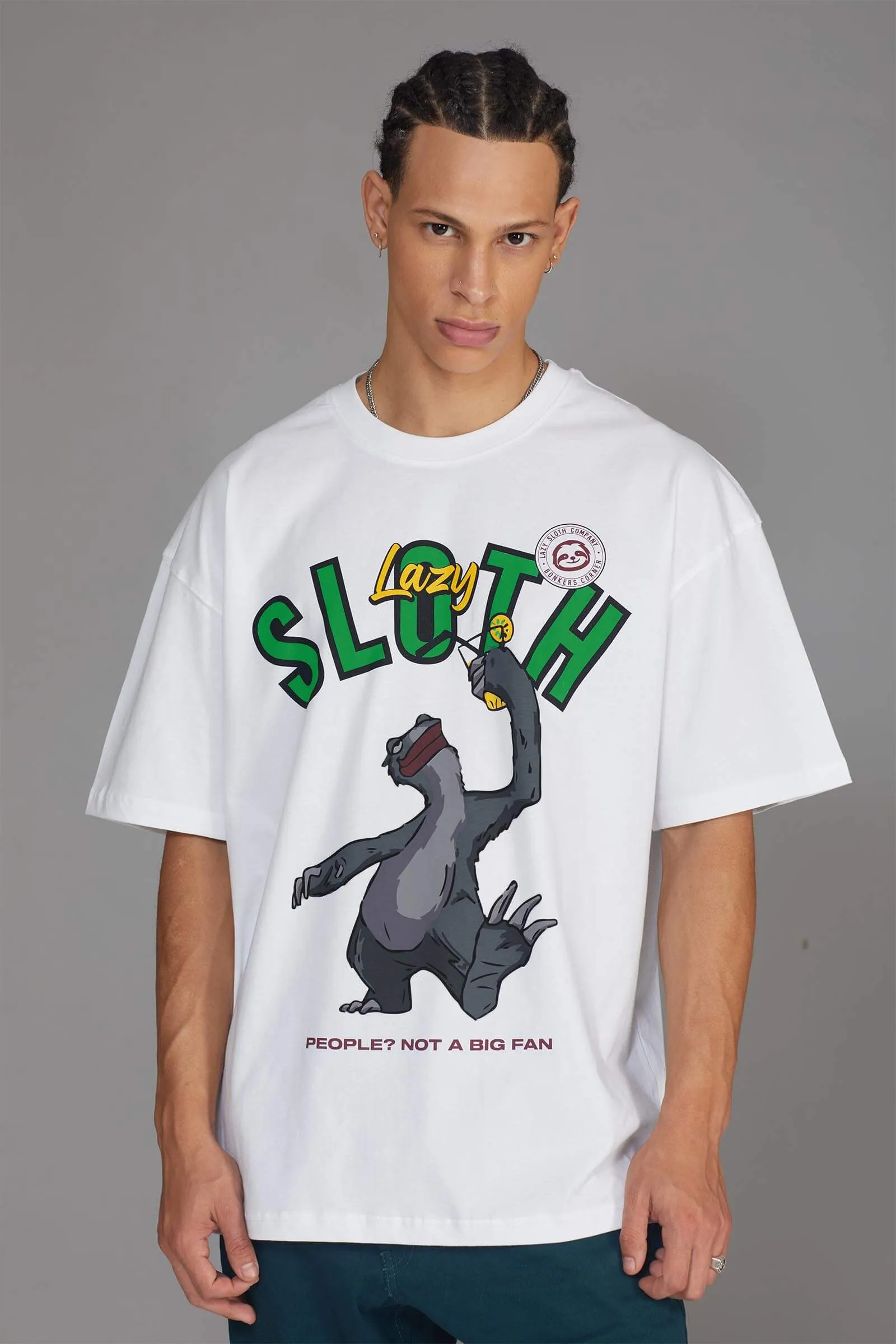 Lazy Sloth Oversized Tshirt