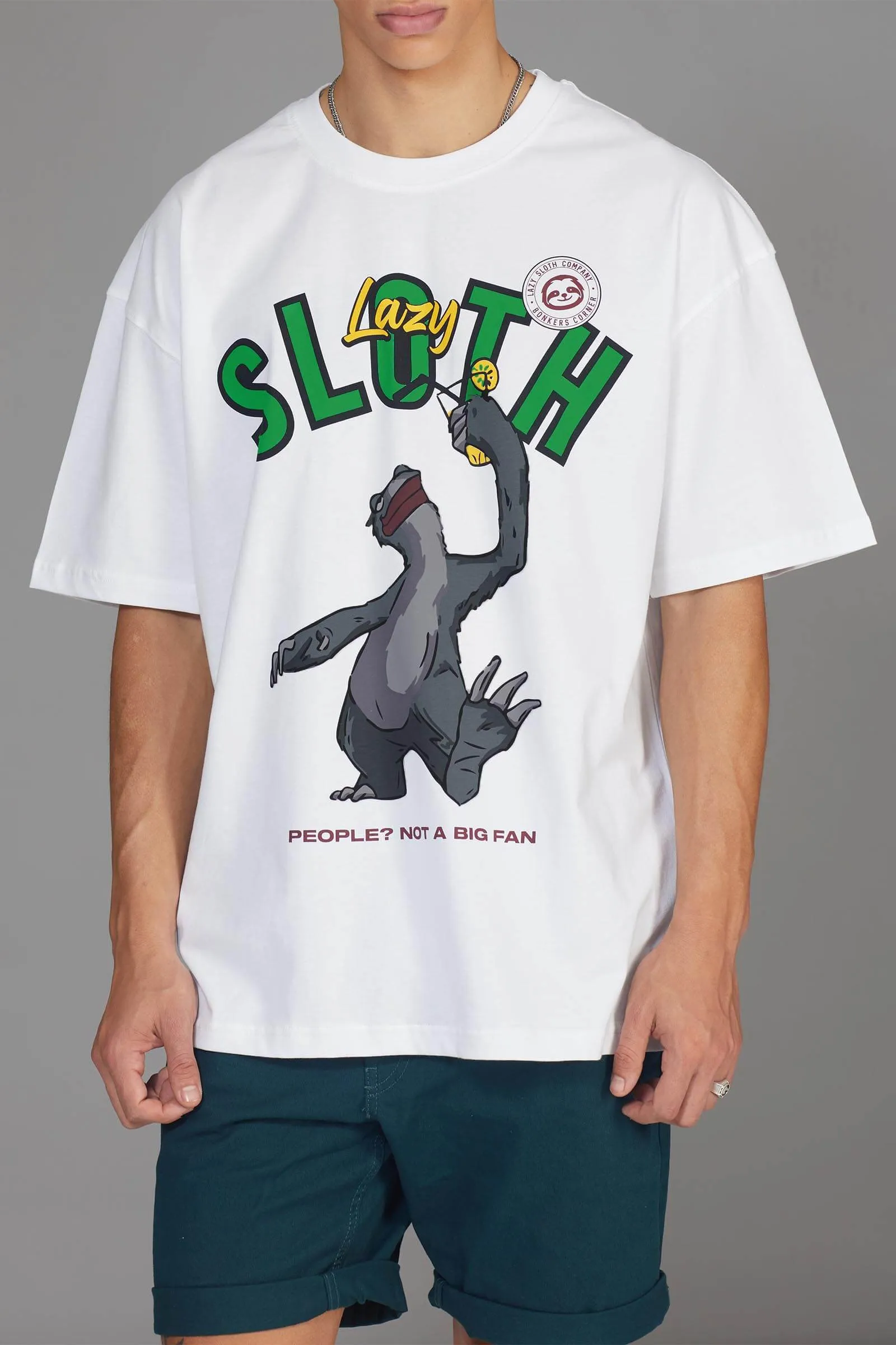 Lazy Sloth Oversized Tshirt