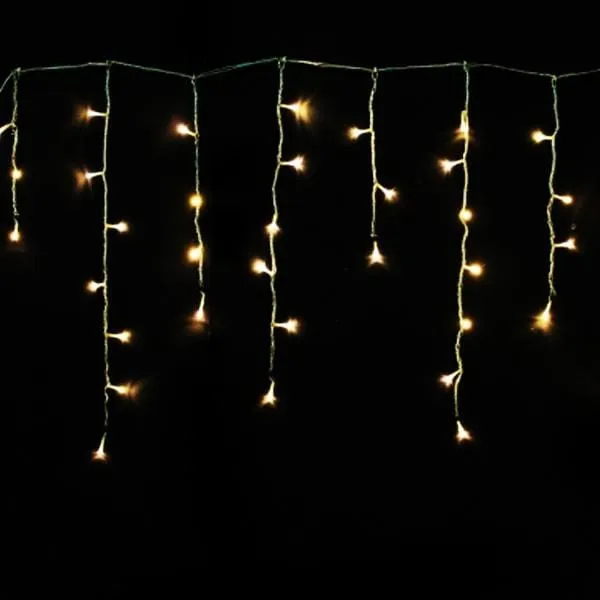 LED Warm White Icicle Lights (10m)